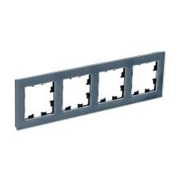 Systeme Electric ATN360704 AtlasDesign Nature 4-постовая рамка, натуральное стекло, грифель