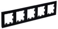 Systeme Electric ATN321005 AtlasDesign Nature 5-постовая рамка, органическое стекло, черный