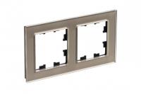 Systeme Electric ATN320502 AtlasDesign Nature 2-постовая рамка, органическое стекло, шампань