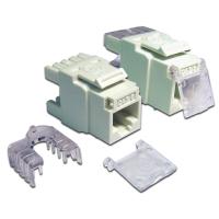 LANMASTER LAN-OK45U6/180-WH Модуль Keystone, RJ45, кат.6, UTP, 180 градусов, со шторкой, максимальная ширина 17 мм, цвет белый