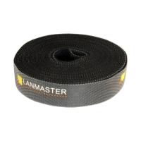LANMASTER LAN-VCM5M-BK Хомут-липучка шириной 20 мм, 5 м, черный