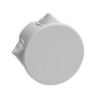 IEK UKO11-075-040-000-K41-44 Коробка КМ41237 распаячная для о/п d75х40 мм IP44 (RAL7035, 4 гермоввод