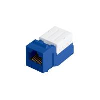 NIKOMAX NMC-KJUE2-FT-BL Модуль-вставка типа Keystone, Кат.6 (Класс E), 250МГц, RJ45/8P8C, FT-TOOL/110/KRONE, T568A/B, неэкранированный, синий - гарантия: 5 лет расширенная / 25 лет системная