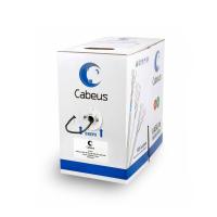 Cabeus UTP-4P-Cat.5e-SOLID-LSZH-BK Кабель витая пара UTP (U/UTP), категория 5e, 4 пары (24 AWG), одножильный, черный, LSZH, нг(А)-HF, (305 м)