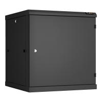 NIKOMAX TWC-126060-R-M-BK Настенный разборный шкаф TLK 19", 12U, металлическая дверь, Ш600хВ636хГ600мм, 2 пары монтажных направляющих, черный