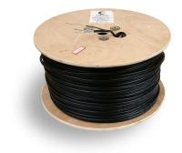 Cabeus UTP-4P-Cat.5e-SOLID-ST-OUT Кабель витая пара UTP (U/UTP), категория 5e, 4 пары (24 AWG), одножильный, для внешней прокладки, с металлическим тросом (+75 C - -40) (305 м)