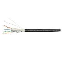 Cabeus STP-4P-Cat.6a-SOLID-OUT-LSZH-UV Кабель витая пара экранированная STP (U/FTP), категория 6a (10GBE), 4 пары, (23 AWG), одножильный (solid), экран - фольга, для внутренней и внешней прокладки, каждая пара в экране (фольга), LSZH-UV (305 м)