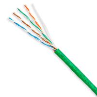 Cabeus UTP-4P-Cat.5e-SOLID-GN-25 Кабель витая пара UTP (U/UTP), категория 5e, 4 пары (24 AWG), одножильный, PVC нг(А)-LS, зеленый (25 м)
