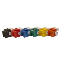 LANMASTER LAN-OK45U6/180P-WH Модуль Keystone, RJ45, кат.6, UTP, 180 градусов, со встроенной шторкой, максимальная ширина 17 мм, цвет белый