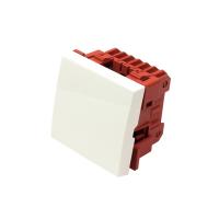 LANMASTER LAN-EC45x45-S11-WH Выключатель одноклавишный, Mosaic 45х45, белый