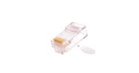 NIKOMAX NMC-RJ88RZ50UE3-100 Коннектор RJ45/8P8C под витую пару, Кат.6 (Класс E), 250МГц, покрытие 50мкд, универсальные ножи, неэкранированный, со вставкой, уп-ка 100шт.