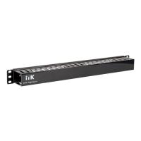 ITK CO05-1PC Кабельный органайзер с крышкой 19" 1U глубина 60мм черный ITK CO05-1PC Кабельный органайзер с крышкой 19" 1U глубина 60мм черный