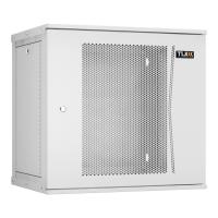 TLK TWI-126045-R-P-GY Настенный разборный шкаф 19", 12U, перфорированная дверь, Ш600хВ569хГ450мм, 1 пара монтажных направляющих, серый