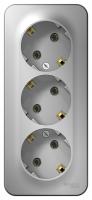 Systeme Electric BLNRA010313 Blanca открытой установки розетка 3-я с заземлением без штор. изол.пл.,16А, 250В, алюминий