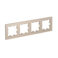 Systeme Electric ATN001204 AtlasDesign 4-постовая рамка, универсальная, песочный