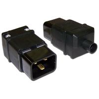 LANMASTER LAN-IEC-320-C20 Вилка IEC 60320 C20, 16A, 250V, разборная, черная