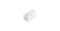 NIKOMAX NMC-KJUE2-ST-WT Модуль-вставка типа Keystone, Кат.6 (Класс E), 250МГц, RJ45/8P8C, FT-TOOL/110/KRONE, T568A/B, неэкранированный, со шторкой, максимальная ширина 17 мм, цвет белый