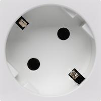 Daccord 4521051 Розетка с заземлением - винтовые зажимы - без шторок 16А 250В - 45°- 2 модуля - белый