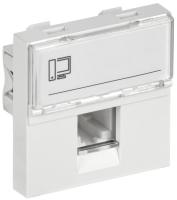 IEK CKK-40D-RI2-K01 Розетка информационная РКИ-20-00-П RJ-45 UTP кат.5e (на 2 модуля) ПРАЙМЕР белая