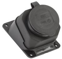 IEK PKR22-016-2-K02 РБу13-1-0м Розетка с защ. кр. угловая настен. ОМЕГА IP44