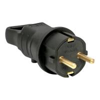 EKF RPS-017-16-230-44 Вилка угловая каучуковая с кольцом 230В 2P+PE 16A IP44 Марс
