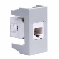 ДКС 45138 Розетка RJ-45 кат.5E,Viva,1 мод.,серая