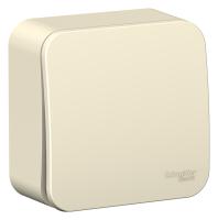Systeme Electric BLNCA101012 Blanca открытой установки 1-клавишный выключатель (сх.1) с самовозвр.,изол.пл.,10А,молочный