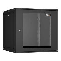 TLK TWI-126060-R-G-BK Настенный разборный шкаф 19", 12U, стеклянная дверь, Ш600хВ569хГ600мм, 2 пары монтажных направляющих, черный TLK TWI-126060-R-G-BK Настенный разборный шкаф 19", 12U, стеклянная дверь, Ш600хВ569хГ600мм, 2 пары монтажных направляющих, черный
