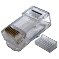 TWT TWT-PL45-8P8C-V Коннектор RJ45 UTP 8P8C, универсальный, со вставкой, cat.5e, 100 шт.