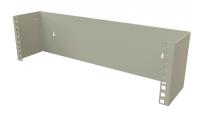 Hyperline BW19-3U-110F-RAL7035 Кронштейн настенный для 19" оборудования, высота 3U, глубина 110 мм, фиксированный, цвет серый (RAL 7035)