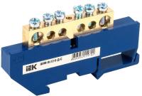 IEK YNN10-812-6D-K07 Шина N "ноль" на DIN-изол ШНИ-8х12-6-Д-С