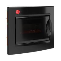 ДКС RB08B4TBD Щиток встраиваемый с дверцей 8 мод.,IP41, черный, с клеммным блоком 63А
