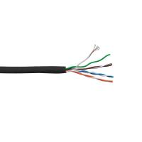 LANMASTER LAN-5EUTP-PT-LSZH-BK Кабель UTP патч-кордовый, 4 пары, Кат. 5e, LSZH, чёрный, 305м в кат.