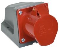 IEK PSR12-016-4 Розетка кабельная 16А 3Р+E IР44 на поверхность 380В 114
