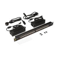 LANMASTER LAN-PP24-POE/A2 Панель POE 19", 24 порта, с двумя блоками питания 48V, 120W LANMASTER LAN-PP24-POE/A2 Панель POE 19", 24 порта, с двумя блоками питания 48V, 120W