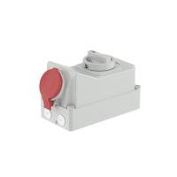 ДКС DIS5603286 Розетка настенная с механической блокировкой и боковым расположением разъема IP44 32А 3P+E 400В