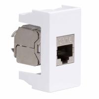 ДКС 45068 Ком.роз. RJ45 кат.6 экран. (8P8C, Hyperline, Dual IDC: 110&Krone) Viva, белая, 1мод
