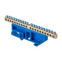 EKF sn0-63-20-d Шина нулевая 63.20 изолятор на DIN-рейку латунь