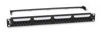 Cabeus PL2-24-Cat.5e-Dual IDC Патч-панель 19" (1U), 24 порта RJ-45, категория 5e, Dual IDC, с задним кабельным организатором, new Cabeus PL2-24-Cat.5e-Dual IDC Патч-панель 19" (1U), 24 порта RJ-45, категория 5e, Dual IDC, с задним кабельным организатором, new