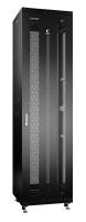 Cabeus ND-05C-47U60/60-BK Шкаф монтажный телекоммуникационный 19" напольный для распределительного и серверного оборудования 47U 600x600x2277mm (ШхГхВ) передняя и задняя перфорированные двери, ручка с замком, цвет черный (RAL 9004) Cabeus ND-05C-47U60/60-BK Шкаф монтажный телекоммуникационный 19" напольный для распределительного и серверного оборудования 47U 600x600x2277mm (ШхГхВ) передняя и задняя перфорированные двери, ручка с замком, цвет черный (RAL 9004)