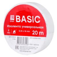 EKF plc-iz-b-w Изолента 0,13х15мм (20м.) белая