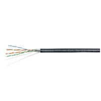 Cabeus FTP-4P-Cat.5e-SOLID-OUT-PE-UV Кабель витая пара экранированная FTP (F/UTP), категория 5e, 4 пары (24 AWG), одножильный, экран - фольга, для внешней прокладки, PE-UV (305 м)