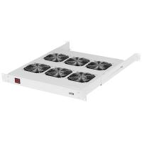 TLK TLK-VP6-GY Вентиляторная полка TLK, 19", 1U, 6 вентиляторов, Г520мм, без шнура питания, серая
