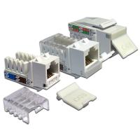 LANMASTER LAN-OK45U6/90-WH Модуль Keystone, RJ45, кат.6, UTP, 90 градусов, со шторкой, максимальная ширина 18 мм, цвет белый