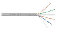NIKOMAX NMC 4155C-GY Кабель U/UTP 4 пары, Кат.6a (Класс Eа), тест по ISO/IEC, 500МГц, одножильный, BC (чистая медь), 23AWG (0,57мм), полимерный материал нг(А)-HF, внутренний, серый, 500м