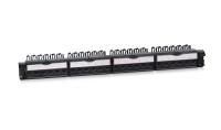Cabeus PL-24-KJ-RJ45-Cat.6-180T Патч-панель 19" (1U), 24 порта RJ-45, категория 6, с задним кабельным организатором, безинструментный монтаж (арт.033561)