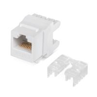 Cabeus KJ-RJ45-Cat.6A-180 Degree Вставка Keystone Jack RJ-45(8P8C), 180 градусов, категория 6A, Dual IDC (110&Krone type), белая