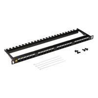 LANMASTER LAN-PPC24U6 Патч-панель компактная 24 порта, UTP, кат.6, 0.5U
