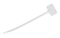 Cabeus GTM-110 Стяжка нейлоновая неоткрывающаяся, безгалогенная (halogen free), 110x2.5мм, с площадкой для маркера (100 шт)