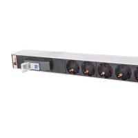 Rem R-16-10S-10C19-A-1420-K Вертикальный блок розеток Rem-16 с авт. 16А, 10 Shuko, 10 IEC 60320 C19, 16A, алюм.,33-38U,колодка